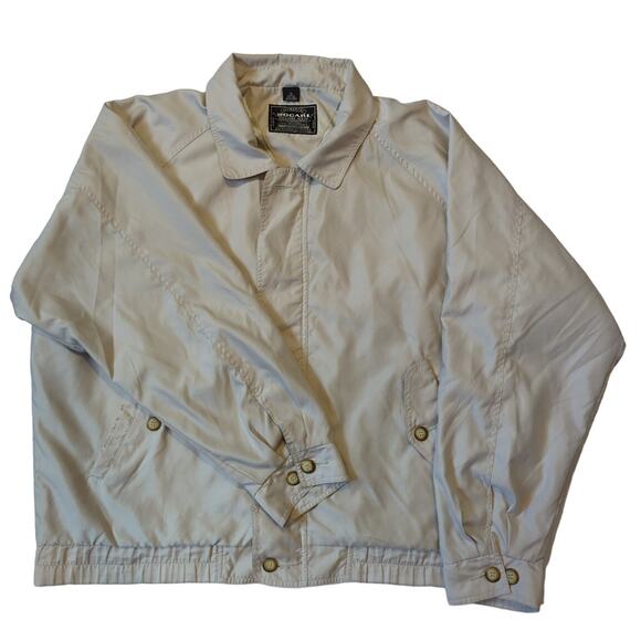 BOGARI WEATHER WEAR Lined Lightweight Windbreaker Tan Men's size XL Design Italy - Picture 1 of 9